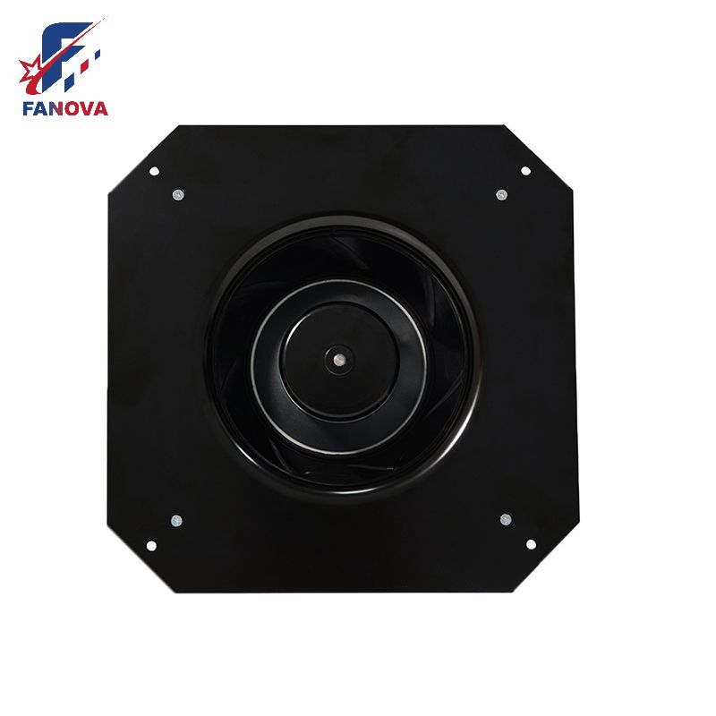 230V Ec Diameter 250 Brushless Airflow Backward Centrifugal Fan With Support Bracket