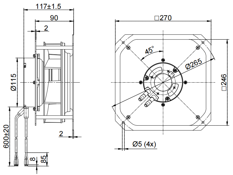 ECW190-2APS-90