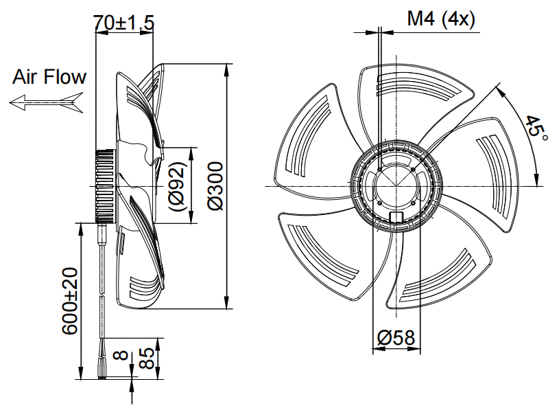 DCA300-48PN-90