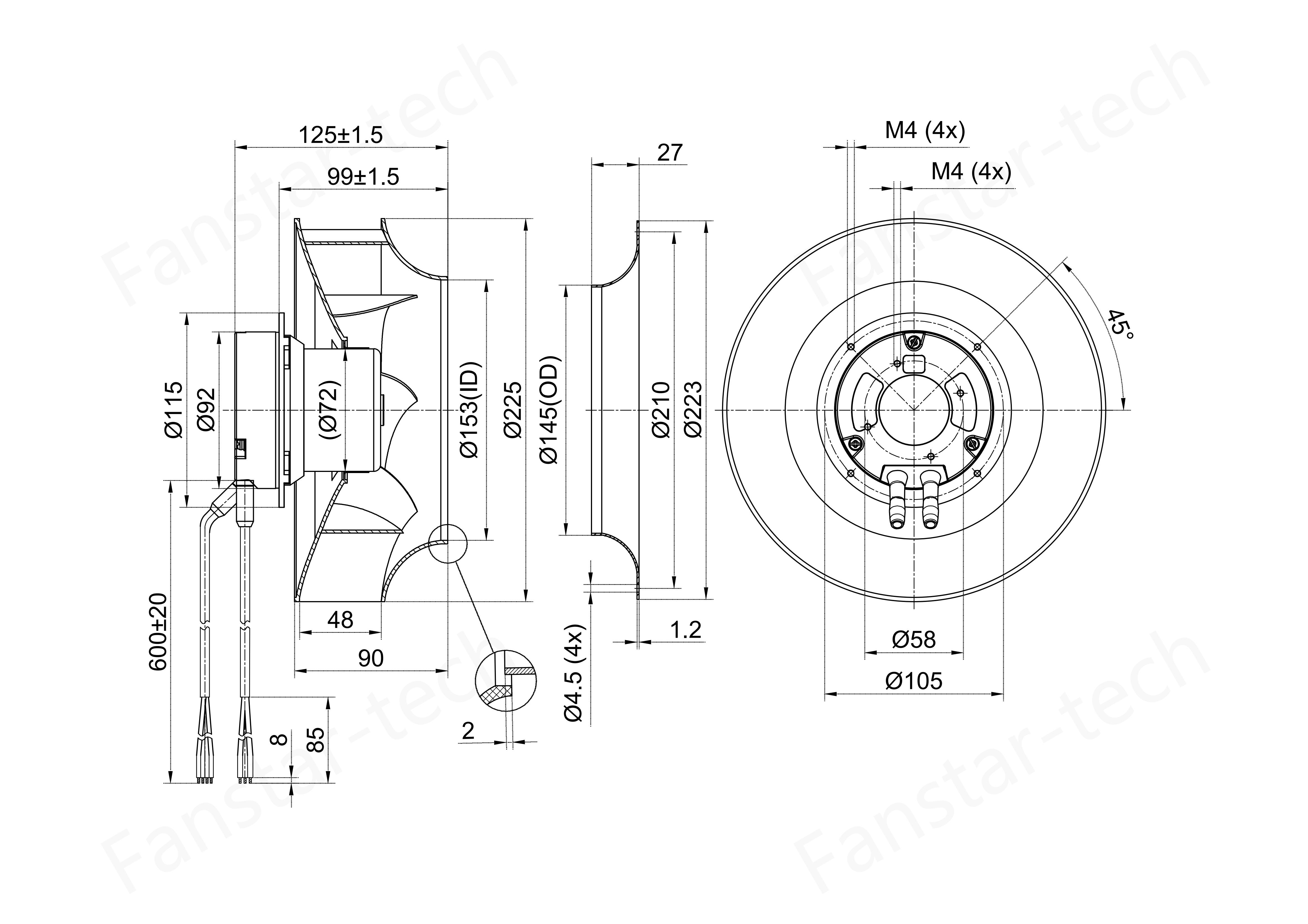 FB3G225-2APY-70-斜口塑料风轮-后向-2D图纸-模型_00