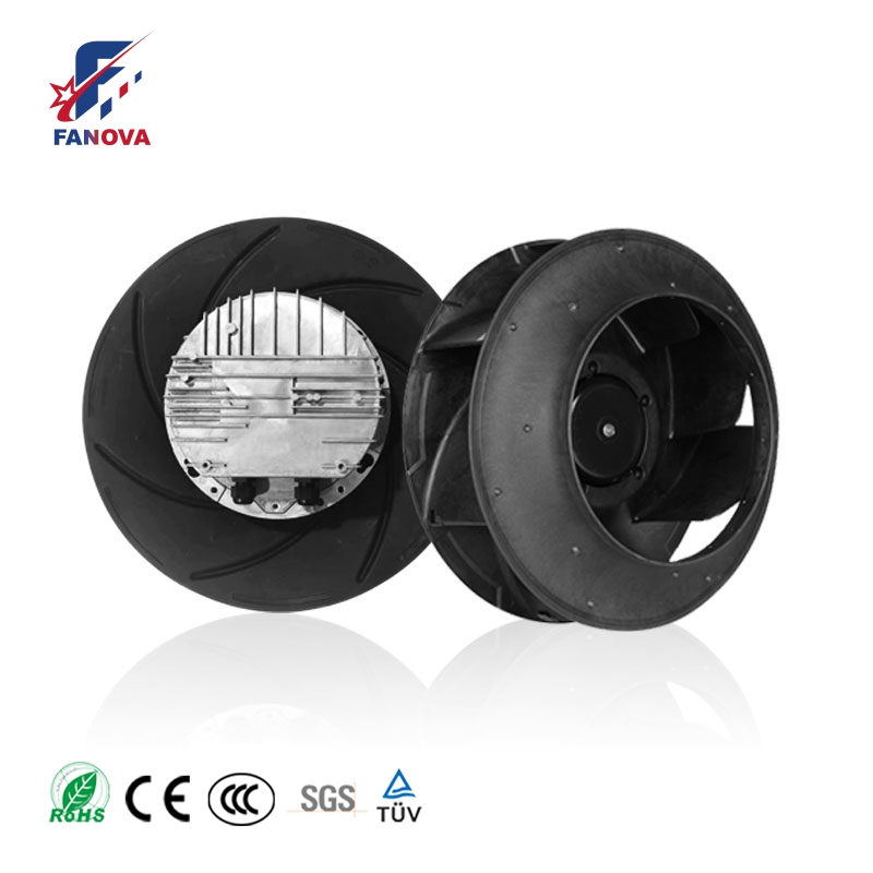 Manufacturer 24VDC 190mm 72W High Air Flow Centrifugal Backward Curved Fan 