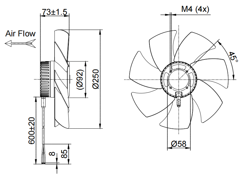 DCA250-24GN-90
