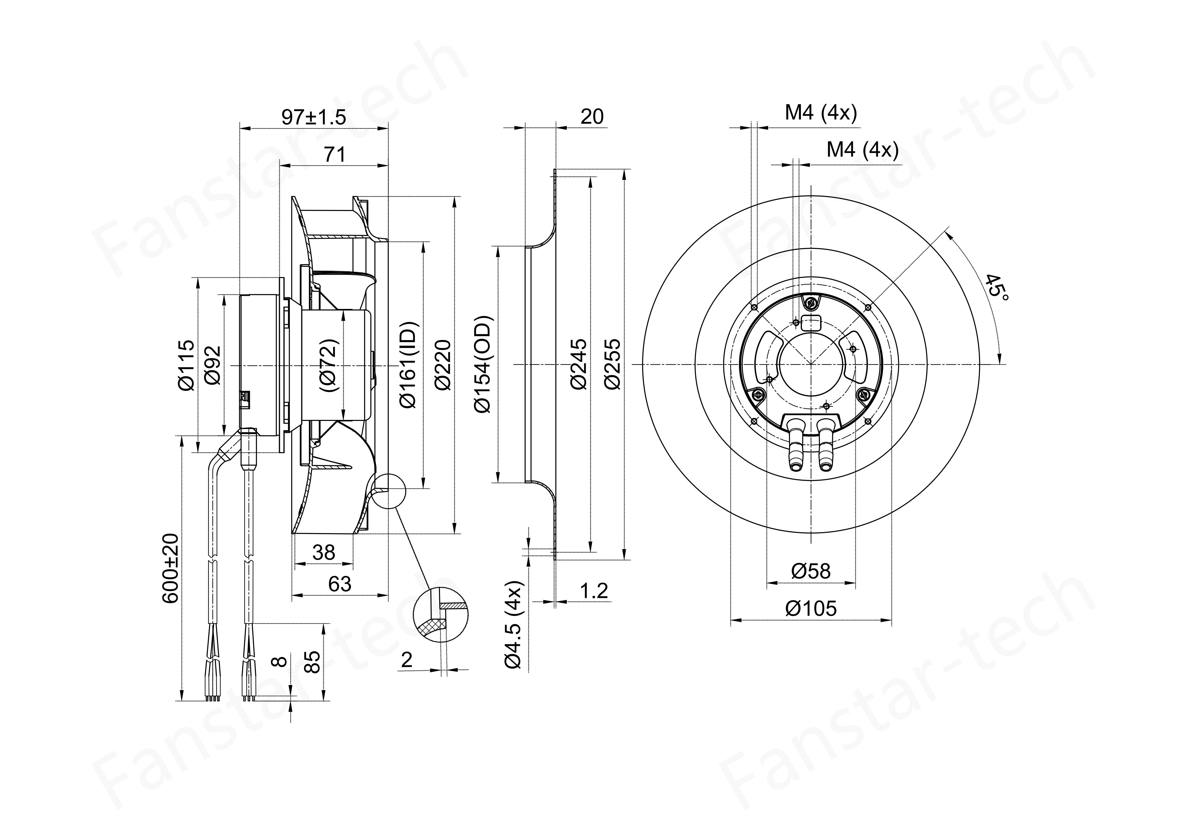 FB3G220-2APY-70-斜口塑料风轮-3050RPM-2D图纸-模型_00