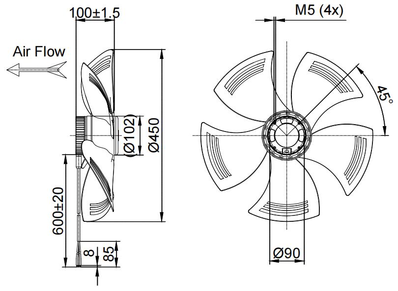 DCA450-110PN-20