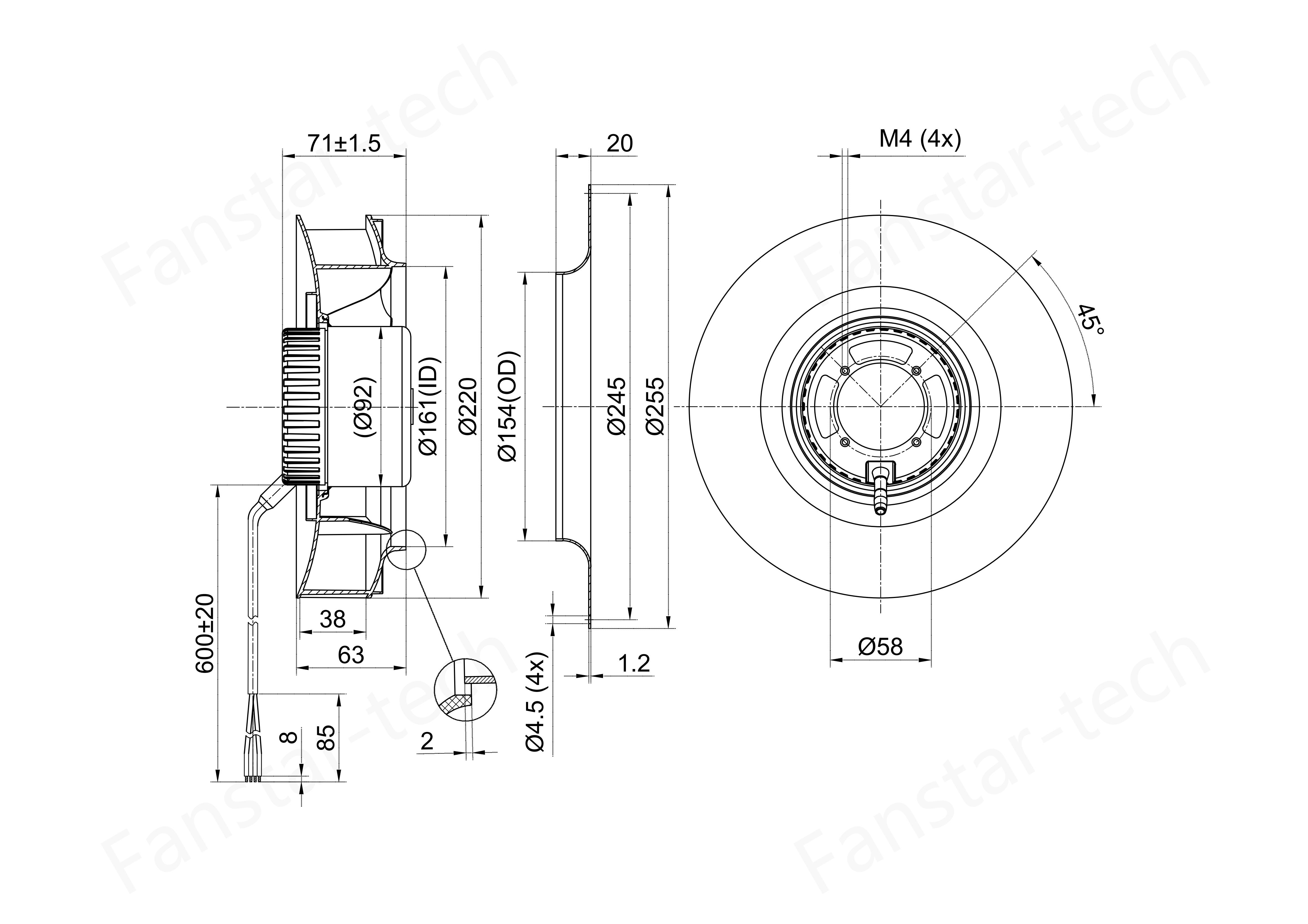 FB3G220-24PY-90-斜口塑料风轮-后向-2D图纸-模型_00