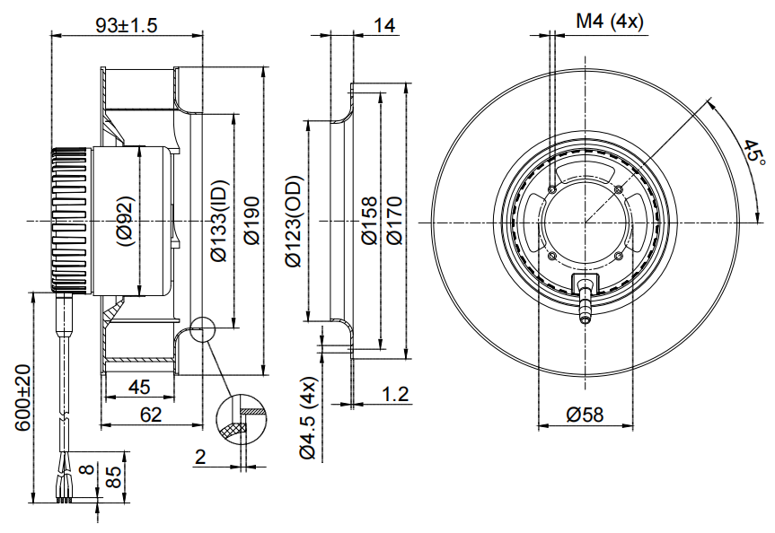 FB3G190-85PS-90
