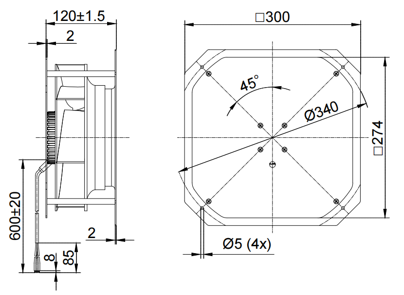DCW250-48PL-90