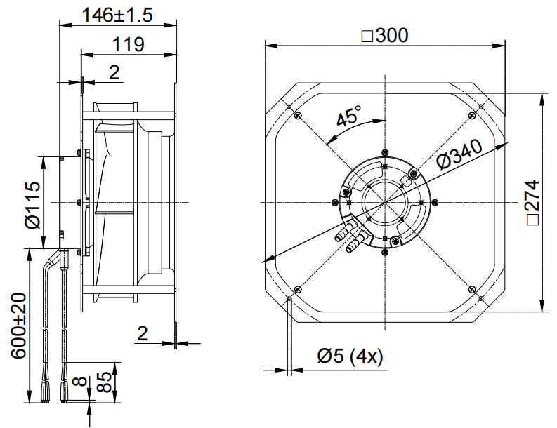 ECW250-2APS-90